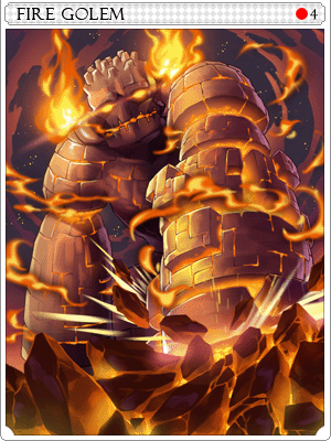 Carta Golem de Fogo