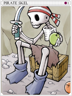 Carta Esqueleto Pirata