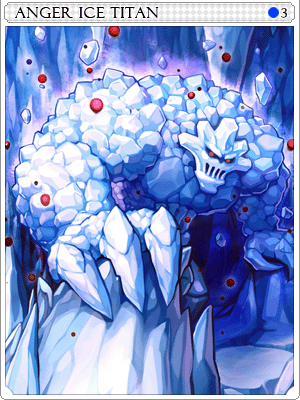 Angry Ice Titan Card