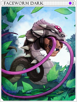 Faceworm Dark Card