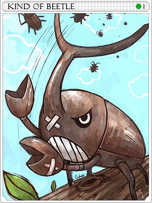 Beetle King Card