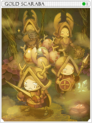 Gold Scaraba Card