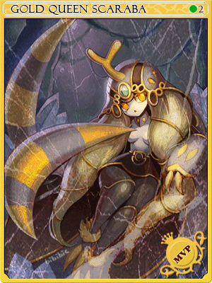 Gold Queen Scaraba Card