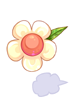 Costume: White Romantic Flower