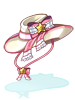 Costume Lolita Ten Gallon Hat