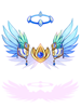 Costume Cherub's Winged Helm