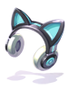 Costume Cyber Cat Ear Headefaulthones