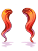 Costume Twin Ponytail (Red)