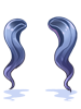 Costume Twin Ponytail (Blue)
