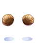 Costume Hair Buns (Brown)
