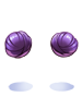 Costume Hair Buns (Purple)