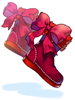 Santa Red Boots