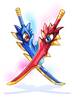 Costume Twin Edge Sword