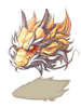 Costume Gold Dragonhelm