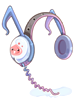 音符のヘッドフォン