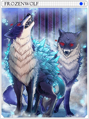 Frozen Wolf Card