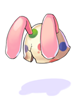Modified Rabbit Ears Eggshell Hat