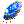 Blue Diamond Brooch
